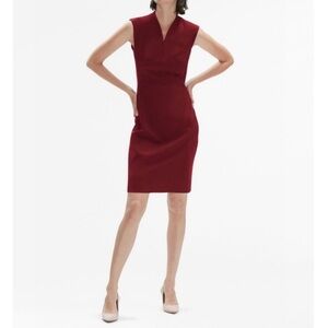 MM Lafleur Aditi Sleeveless Sheath Dress in Pomegranate